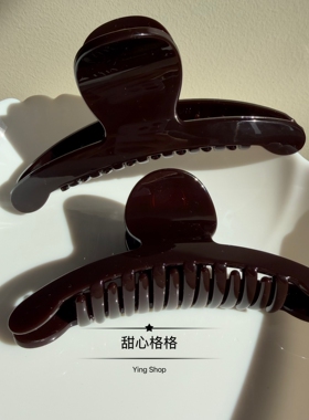韩国进口U型夹～深巧克力色抓夹
