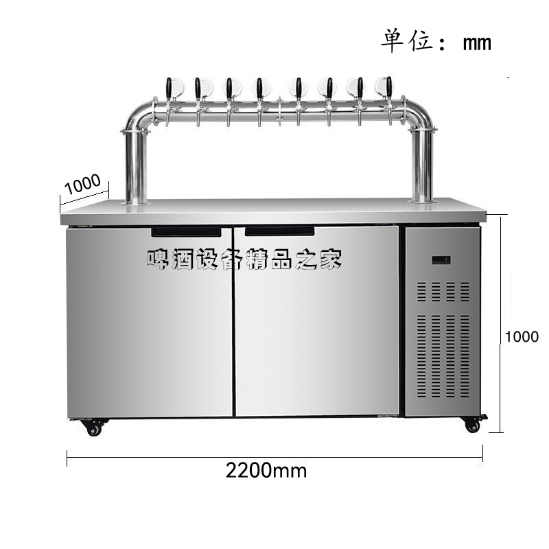 精酿啤酒机欧标桶用扎啤机风冷机欧标桶桶桶12桶风冷式啤酒机468-图3