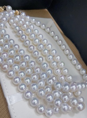 妈妈链10-12mm正圆强光微瑕，天然爱迪生淡水珍珠项链S925银扣