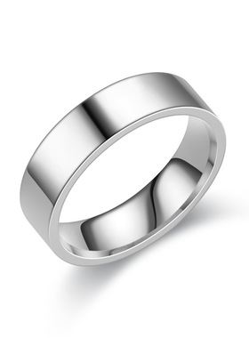 新款韩版简约平面不锈钢戒指刻字