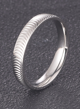 猫眼戒指女不掉色网红水波纹指环