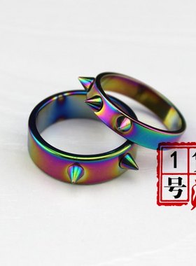 钉子防身狼牙霸气风箭头情侣戒指