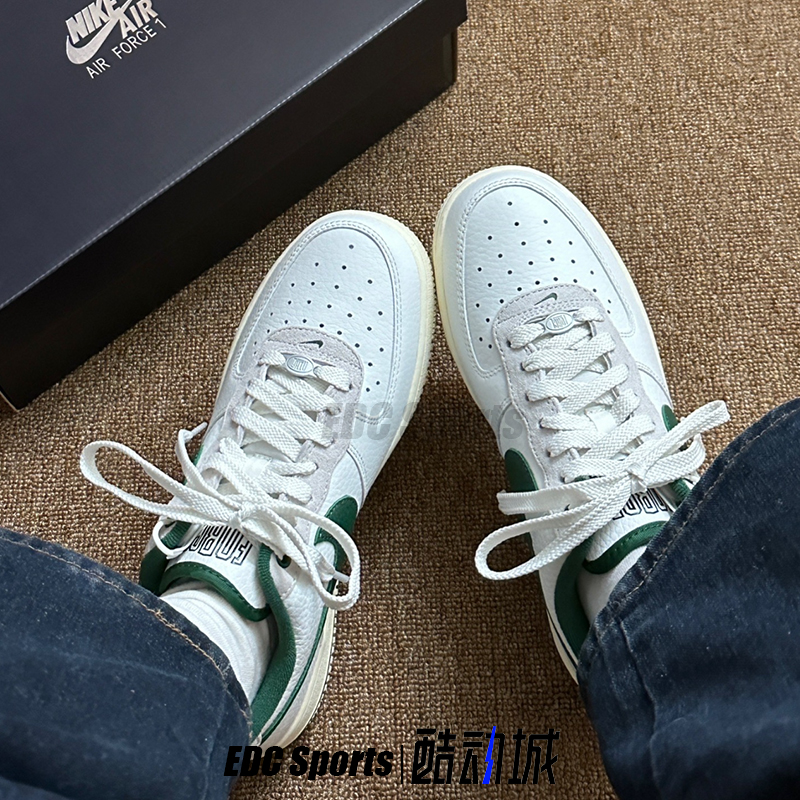 Nike耐克Air Force 1绿白AF1空军一号复古休闲板鞋DR0148-102-图2