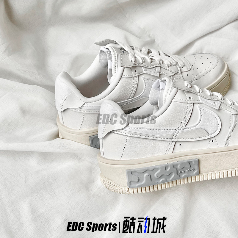 Nike耐克Air Force 1浅灰解构AF1空军一号女低帮板鞋DH1290-002-图2