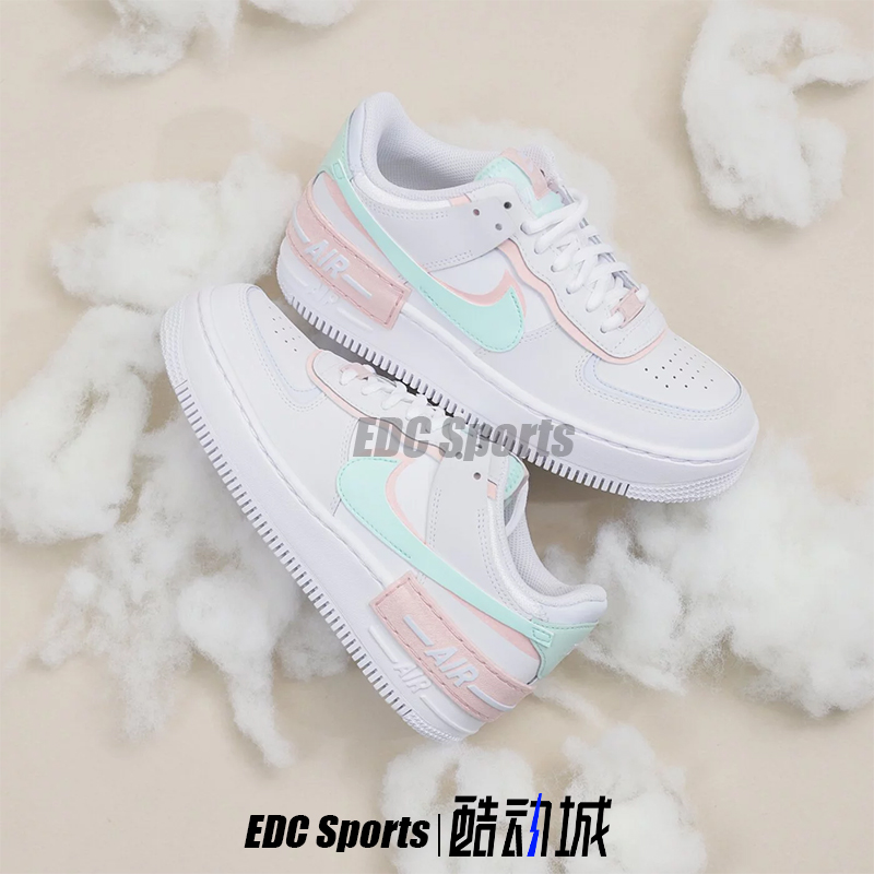 Nike耐克Air Force 1 Shadow白粉色女AF1空军一号低帮CI0919-117-图2