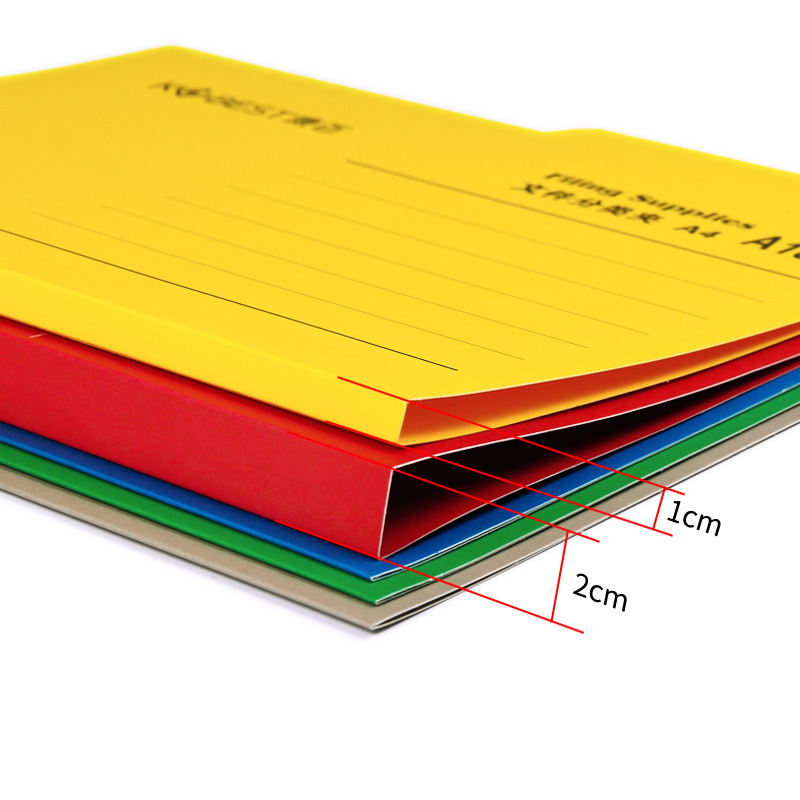 康百A1810 A4纸质文件分类夹纸质分类卡报告夹分类夹纸夹活页夹-图2