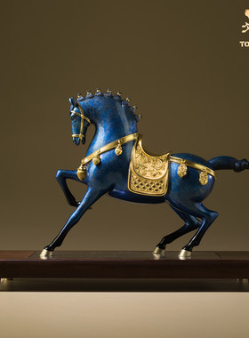 铜师傅富贵马铜马摆件开业乔迁