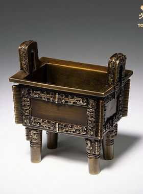 铜师傅黄铜摆件司母戊鼎为原型