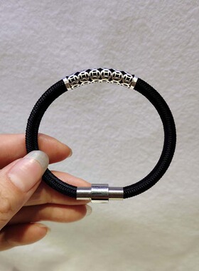 可穿青丝定制刻字手绳情侣礼物