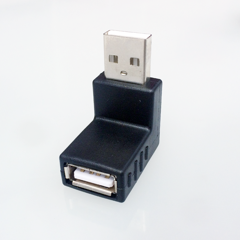 USB2.0公对母90度直角L型上弯转接头A公转A母转换延长线连接插头 - 图2