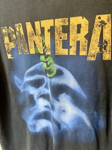 全新New Vintage风格水洗做旧PANTERA金属摇滚乐队纯棉短袖T恤 - 图1