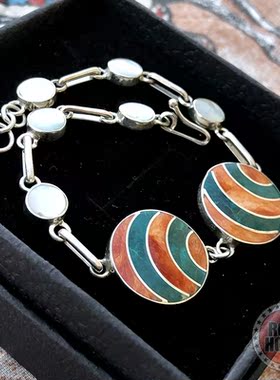 南美秘鲁匠人原矿宝石饰品手链