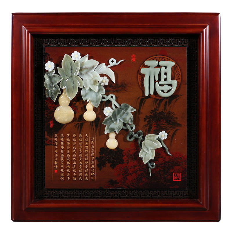 客厅入户玄关装饰画餐厅挂画新中式走廊过道沙发背景墙招财风水
