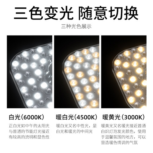 家用照明吸顶灯led灯芯替换灯盘客厅灯条磁吸灯节能灯泡模组灯板 - 图1