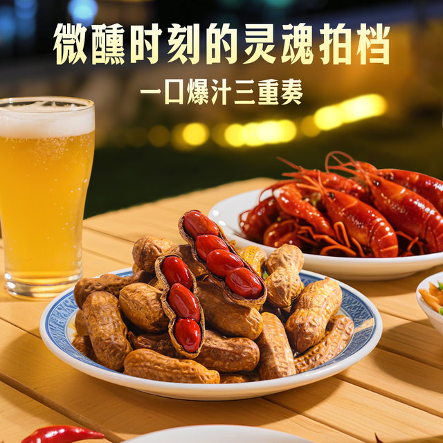 Flash sale - Baicao flavor braised peanuts casual snacks nuts roasted seeds and nuts afternoon tea with five spices