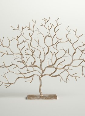 纯手工定制金属铁艺摆件摆饰抽象创意树枝装置摆放艺术品桌面装饰
