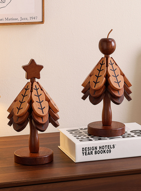 圣诞树隔热垫摆件创意桌面装饰品