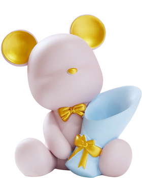 暴力熊摆件轻奢客厅桌面生日礼物