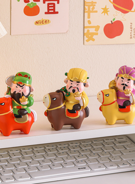 马上发财财神爷小马摆件新年礼物