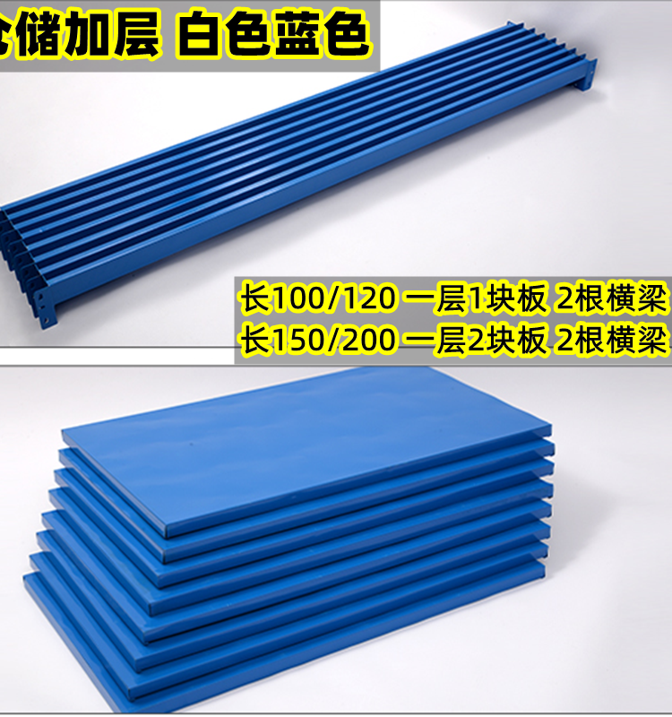 重型仓储货架家用置物架多层货物仓库收纳储物架快递架子组装铁架 - 图1