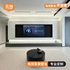 75/85 inch TV alcove embedded stainless steel suspended TV background wall custom metal built-in frame 100