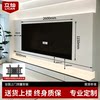 TV background wall niche suspended TV niche embedded custom extended stainless steel living room 85/100 inches