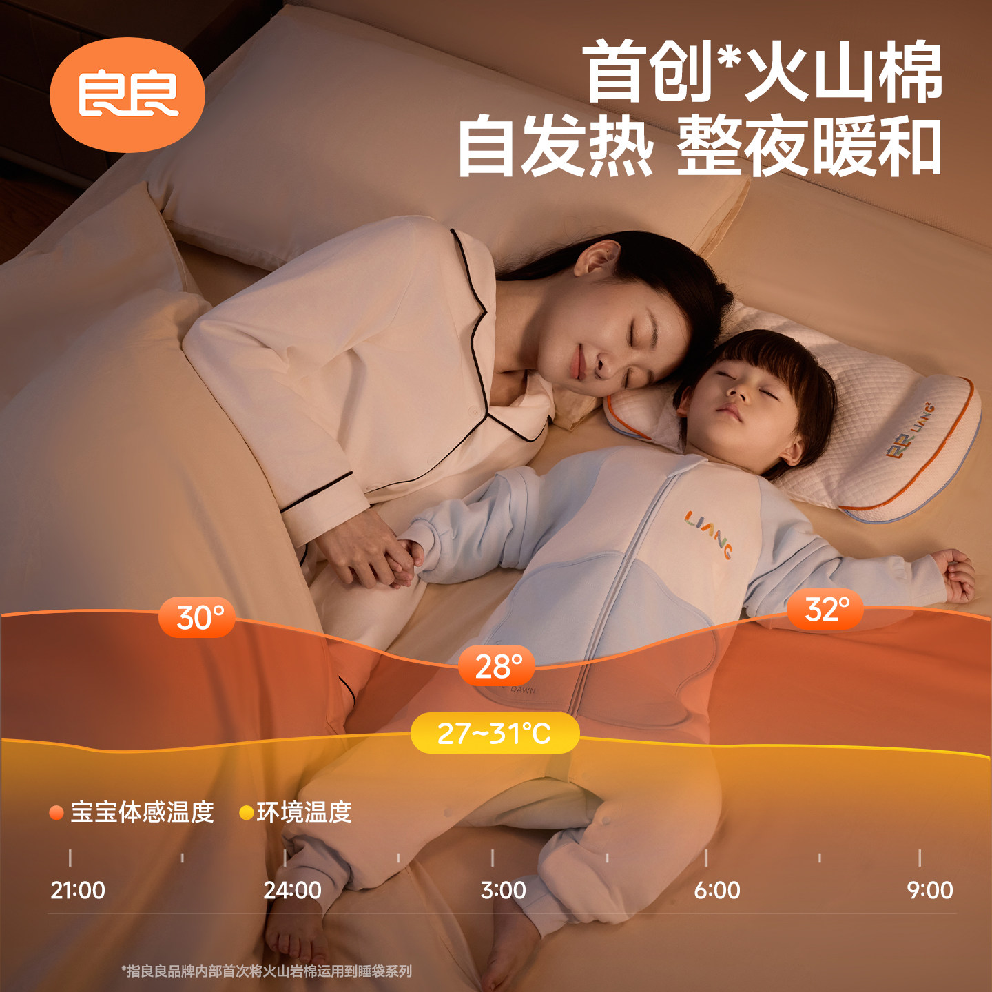 良良 婴儿分腿睡袋宝宝春秋防踢被子儿童纯棉睡袋四季通用款