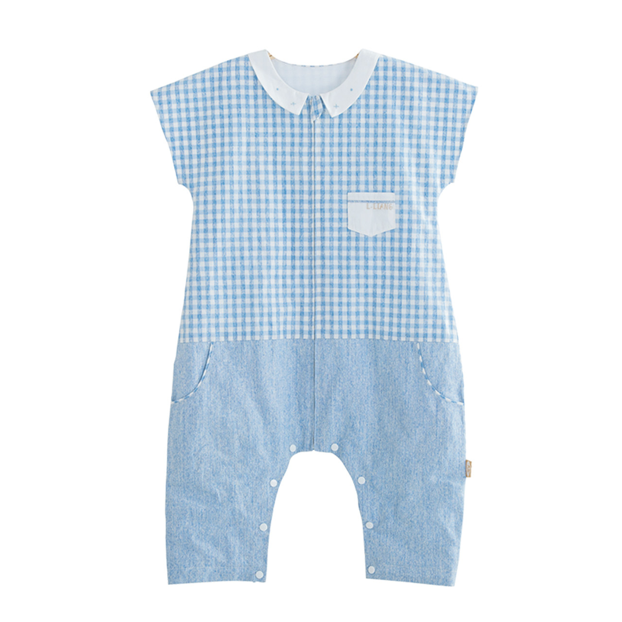 良良 婴儿睡袋夏季分腿睡袋儿童麻棉睡袋薄款