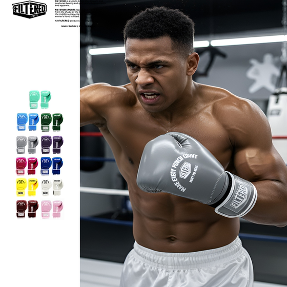 Brand special offer FILTERED patent leather latex boxing gloves