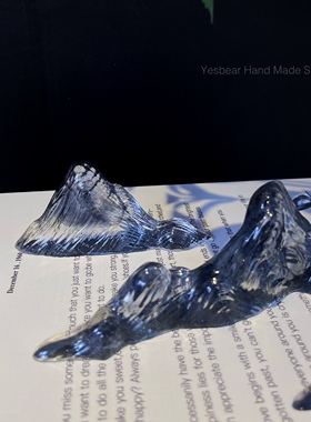 Yesbear大熊手作 假山峦摆件装饰摆台家居山峰笔搁中国风硅胶模具