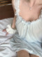 bmunderwear古早少女薄荷蓝复古仙仙睡裙莫代尔薄冰感家居服中裙