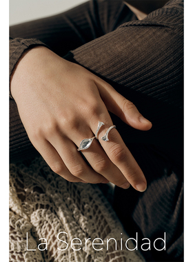 LaSerenidad925银百搭叶片戒指