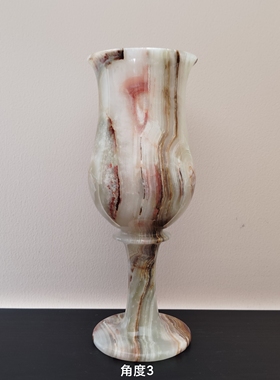 现代简约古青玉石花瓶样板间轻奢摆件桌面卧室床头饰品摆设设计师