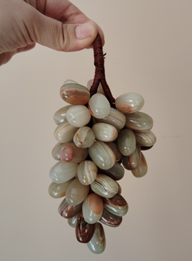 巴基斯坦进口手工天然玉石葡萄装饰品家装软装设计师装饰空间