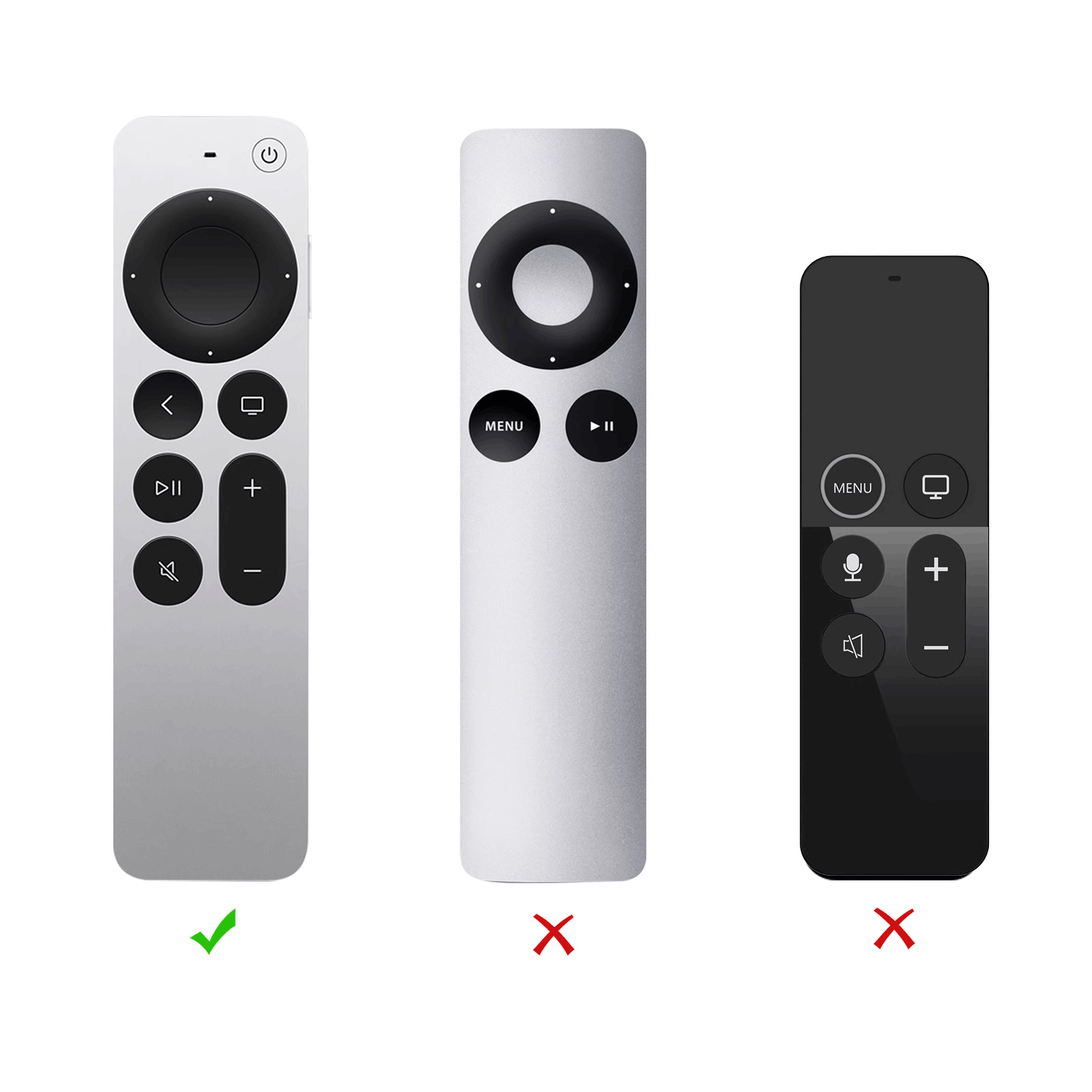 适用于AppleTV4K6/7代苹果遥控器保护套软硅胶防滑防尘全裹带挂绳 - 图1