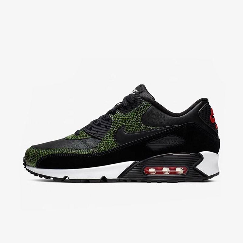 耐克Nike Air Max90 Python蛇纹男女同款休闲跑步鞋CD0916-001