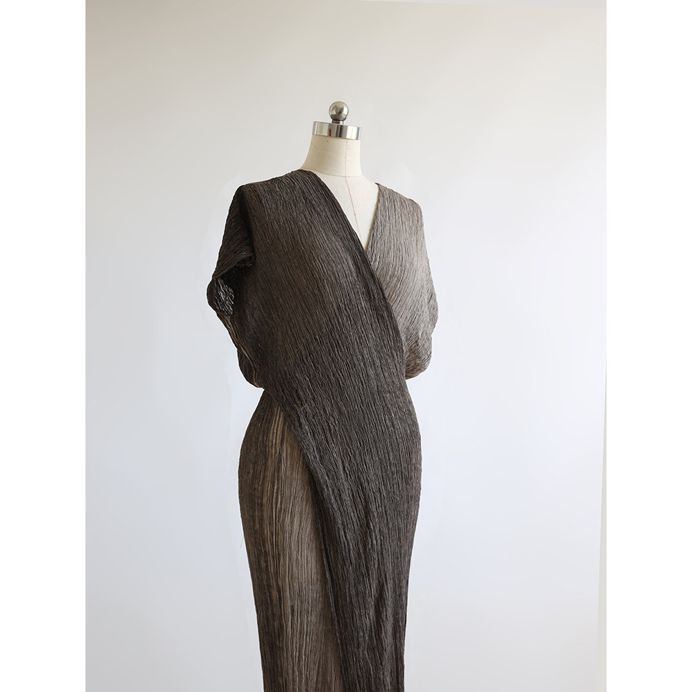 cicidream 自然染 大地色系优雅 超柔手感 长裙连衣裙。