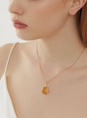 SOL DE VERANO蕃秀 索罗拉·阳光花园项链 黄玛瑙高级气质送女友