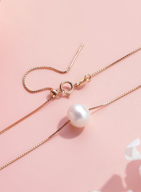 Witther原创设计淡水珍珠项链精致925银锁骨链法式高级感复古颈链