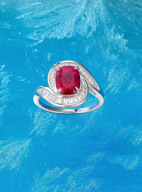 Witther原创设计鸽血宝石戒指