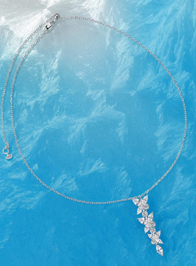 Witther小众设计马眼水滴钻维多利亚项链简约高级轻奢锁骨链秋冬