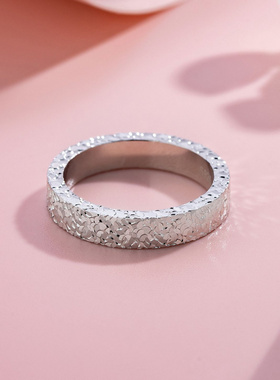 原创设计碎碎冰戒指韩版情侣