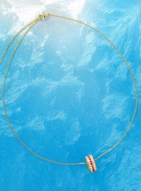 Witther原创小众设计路路通项链女时尚高级感925银满钻吊坠锁骨链