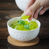 Pure White Bone China Cutlery Cutlery Bowl Tray Suit Home European Style Bowl Pan Hammer Plate Soup Pan Flat Pan Noodle Bowl