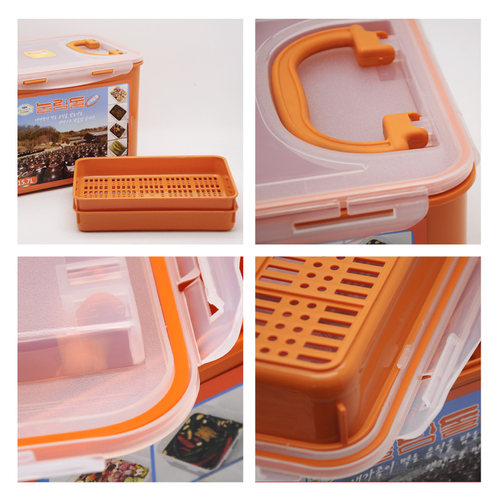 包邮韩国hilock泡菜保鲜盒腌辣白菜盒蔬果密封盒冰箱冷藏 - 图2