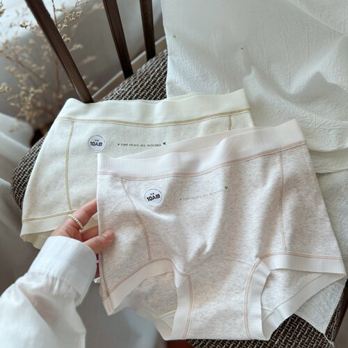 巨舒适~10A纯棉加长裆无痕柔软舒适中腰女生内裤女士三角包臀轻薄 - 图0