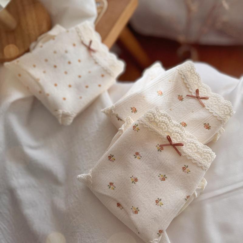 奶呼呼◆10A抑菌软绵绵A类婴儿棉奶油裤加长裆少女内裤女生蕾丝边 - 图1