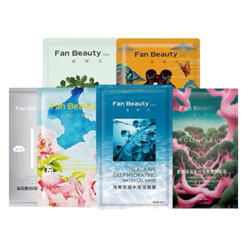 FanBeauty面膜1片海葡萄油敷芍药龙血钻石波尔黑云杉密罗木面颈膜 - 图3