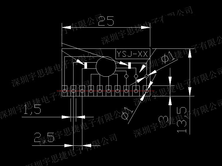 飞机指示灯闪烁IC 6路LED闪灯路 1HZ闪烁线路板 YSJ模型闪慢闪IC-图0