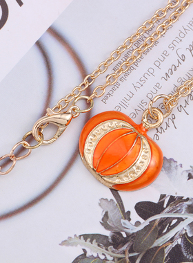 欧美项链夸张复古万圣节吊坠短款